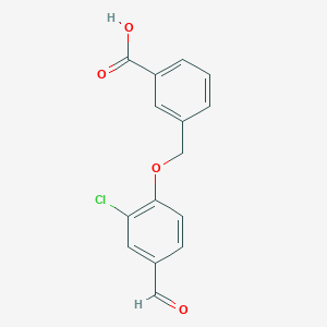 3-((2-Chloro-4-formylphenoxy)methyl)benzoic acid