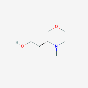 molecular formula C7H15NO2 B12944151 (R)-2-(4-Methylmorpholin-3-yl)ethan-1-ol 