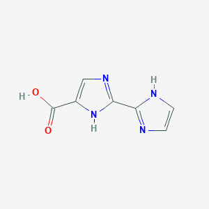 molecular formula C7H6N4O2 B12944164 1H,1'H-[2,2'-Biimidazole]-5-carboxylic acid CAS No. 111928-57-5