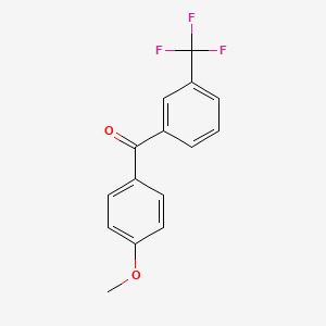 B1294417 4'-Methoxy-3-(trifluoromethyl)benzophenone CAS No. 845-05-6