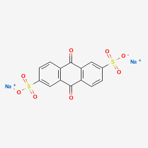 molecular formula C14H6Na2O8S2 B1294418 Anthraquinone-2,6-disulfonic acid disodium salt CAS No. 853-68-9