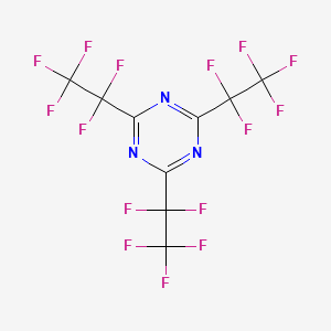 molecular formula C9F15N3 B1294420 2,4,6-三(五氟乙基)-1,3,5-三嗪 CAS No. 858-46-8