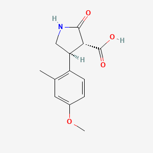 Rel-(3R,4S)-4-(4-methoxy-2-methylphenyl)-2-oxopyrrolidine-3-carboxylic acid