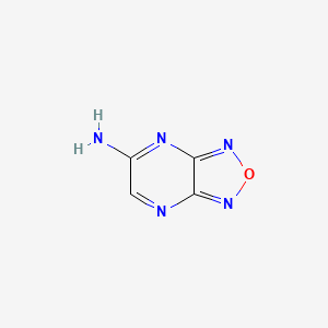 molecular formula C4H3N5O B12944205 [1,2,5]Oxadiazolo[3,4-b]pyrazin-5-amine 