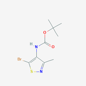 molecular formula C9H13BrN2O2S B12944222 tert-Butyl (5-bromo-3-methylisothiazol-4-yl)carbamate 