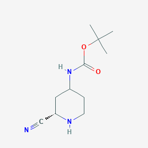 tert-Butyl ((2S)-2-cyanopiperidin-4-yl)carbamate