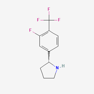 (R)-2-(3-Fluoro-4-(trifluoromethyl)phenyl)pyrrolidine