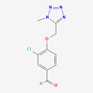 3-Chloro-4-((1-methyl-1H-tetrazol-5-yl)methoxy)benzaldehyde