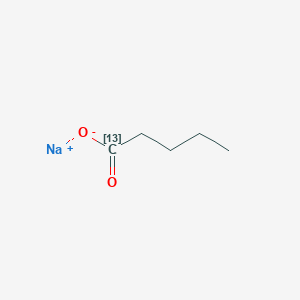 molecular formula C5H9NaO2 B12944294 Sodium pentanoate-1-13C 