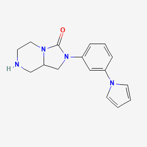 2-(3-(1H-Pyrrol-1-yl)phenyl)hexahydroimidazo[1,5-a]pyrazin-3(2H)-one