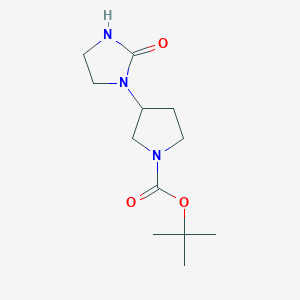 tert-butyl (3S)-3-(2-oxoimidazolidin-1-yl)pyrrolidine-1-carboxylate