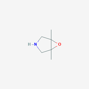 molecular formula C6H11NO B12944355 1,5-Dimethyl-6-oxa-3-azabicyclo[3.1.0]hexane 