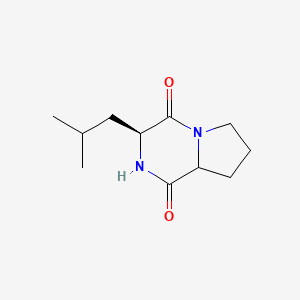 molecular formula C11H18N2O2 B12944379 (3S)-3-Isobutylhexahydropyrrolo[1,2-a]pyrazine-1,4-dione 