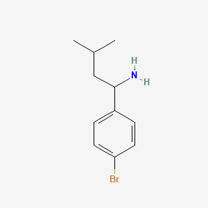 1-(4-Bromophenyl)-3-methylbutan-1-amine