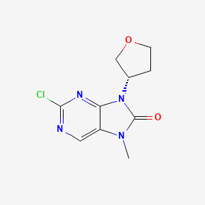 (S)-2-Chloro-7-methyl-9-(tetrahydrofuran-3-yl)-7,9-dihydro-8H-purin-8-one