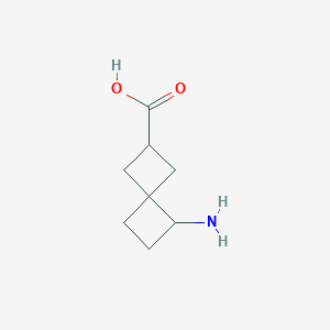 molecular formula C8H13NO2 B12944439 5-Aminospiro[3.3]heptane-2-carboxylic acid 