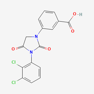 Benzoic acid, 3-[3-(2,3-dichlorophenyl)-2,4-dioxo-1-imidazolidinyl]-