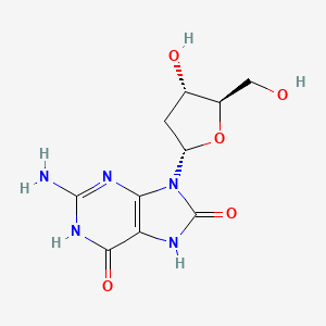 2-Amino-9-((2S,4S,5R)-4-hydroxy-5-(hydroxymethyl)tetrahydrofuran-2-yl)-3H-purine-6,8(7H,9H)-dione