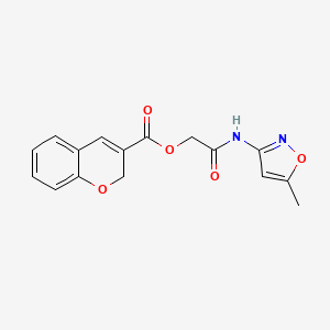 2-((5-Methylisoxazol-3-yl)amino)-2-oxoethyl 2H-chromene-3-carboxylate