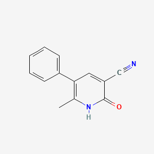 B1294450 Nicotinonitrile, 2-hydroxy-6-methyl-5-phenyl- CAS No. 4241-12-7