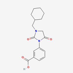 Benzoic acid, 3-[3-(cyclohexylmethyl)-2,5-dioxo-1-imidazolidinyl]-