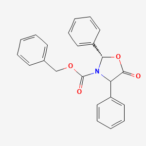 molecular formula C23H19NO4 B12944544 Benzyl (2S)-5-oxo-2,4-diphenyloxazolidine-3-carboxylate 