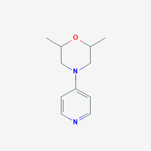 molecular formula C11H16N2O B12944552 2,6-Dimethyl-4-(pyridin-4-YL)morpholine 