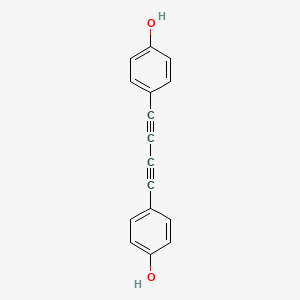 molecular formula C16H10O2 B12944558 4,4'-(Buta-1,3-diyne-1,4-diyl)diphenol 