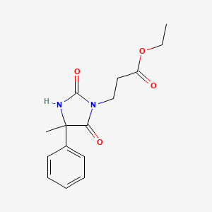 Ethyl 3-(4-methyl-2,5-dioxo-4-phenylimidazolidin-1-yl)propanoate