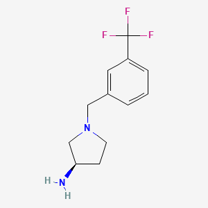 (R)-1-(3-(Trifluoromethyl)benzyl)pyrrolidin-3-amine