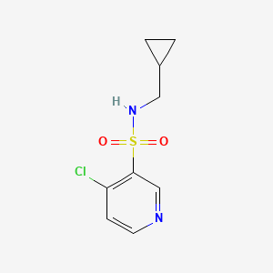 molecular formula C9H11ClN2O2S B12944620 4-chloro-N-(cyclopropylmethyl)pyridine-3-sulfonamide 