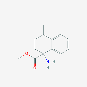 Methyl 1-amino-4-methyl-1,2,3,4-tetrahydronaphthalene-1-carboxylate