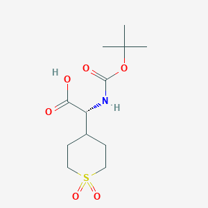 (R)-2-((tert-Butoxycarbonyl)amino)-2-(1,1-dioxidotetrahydro-2H-thiopyran-4-yl)acetic acid