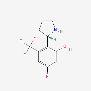 (S)-5-Fluoro-2-(pyrrolidin-2-yl)-3-(trifluoromethyl)phenol