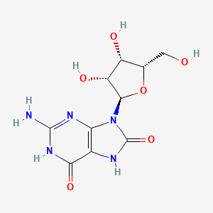 2-Amino-9-((2R,3R,4S,5S)-3,4-dihydroxy-5-(hydroxymethyl)tetrahydrofuran-2-yl)-3H-purine-6,8(7H,9H)-dione