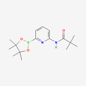 N-(6-(4,4,5,5-Tetramethyl-1,3,2-dioxaborolan-2-yl)pyridin-2-yl)pivalamide