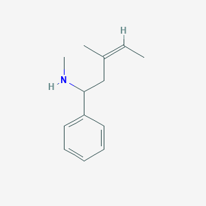 molecular formula C13H19N B12944706 (Z)-N,3-Dimethyl-1-phenylpent-3-en-1-amine 