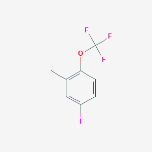 molecular formula C8H6F3IO B12944718 4-Iodo-2-methyl-1-(trifluoromethoxy)benzene 