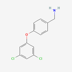 molecular formula C13H11Cl2NO B12944725 4-(3,5-Dichlorophenoxy)benzylamine 