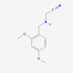 molecular formula C11H14N2O2 B12944751 2-([(2,4-Dimethoxyphenyl)methyl]amino)acetonitrile 