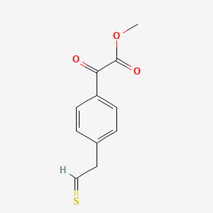 molecular formula C11H10O3S B12944760 Methyl 2-oxo-2-(4-(2-thioxoethyl)phenyl)acetate 