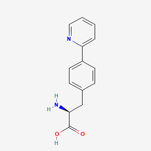 molecular formula C14H14N2O2 B12944775 (S)-2-amino-3-(4-(pyridin-2-yl)phenyl)propanoic acid 