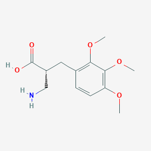 molecular formula C13H19NO5 B12944779 (R)-3-Amino-2-(2,3,4-trimethoxybenzyl)propanoic acid 