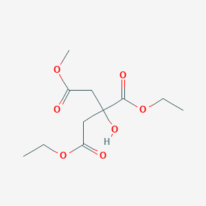 molecular formula C11H18O7 B12944783 1,2-Diethyl 3-methyl 2-hydroxypropane-1,2,3-tricarboxylate 