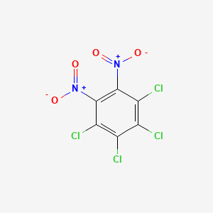 molecular formula C6Cl4N2O4 B1294479 1,2,3,4-Tetrachloro-5,6-dinitrobenzene CAS No. 781-15-7