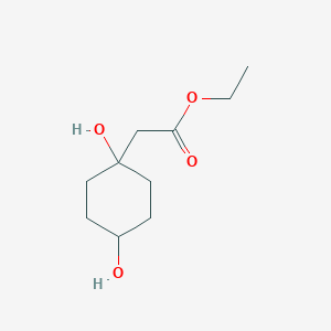 Ethyl 2-(1,4-dihydroxycyclohexyl)acetate