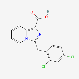 Imidazo[1,5-a]pyridine-1-carboxylic acid, 3-[(2,4-dichlorophenyl)methyl]-