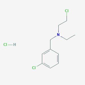 molecular formula C11H16Cl3N B12944828 2-chloro-N-[(3-chlorophenyl)methyl]-N-ethylethanamine;hydrochloride 