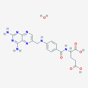 molecular formula C19H22N8O6 B12944837 (4-(((2,4-Diaminopteridin-6-yl)methyl)amino)benzoyl)glutamic acid hydrate 