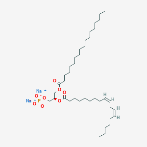 9,12-Octadecadienoic acid (9Z,12Z)-, (1R)-1-[[(1-oxooctadecyl)oxy]methyl]-2-(phosphonooxy)ethyl ester, sodium salt